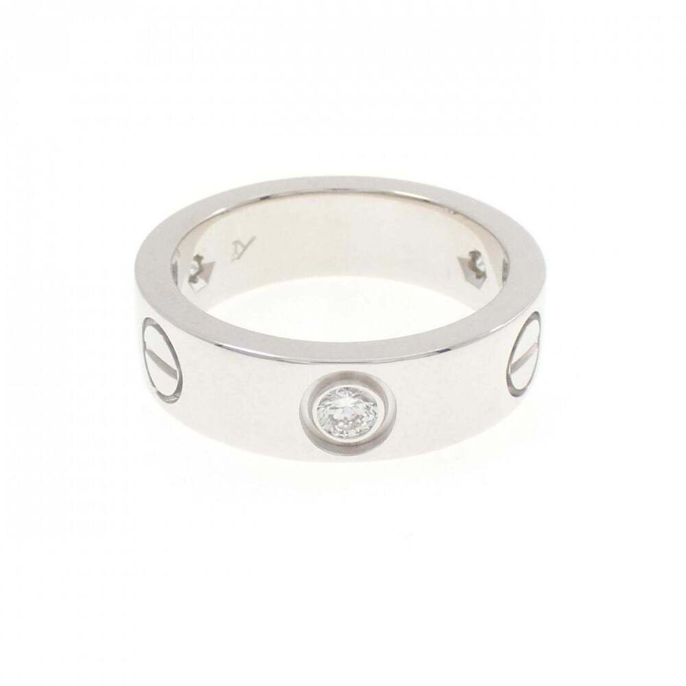 CARTIER Silver Diamond Love Ring - Picture 2 of 5